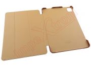 funda de piel / cuero auténtico tipo agenda marrón para iPad pro 2020 (a2230) / iPad pro (2021) de 11 pulgadas